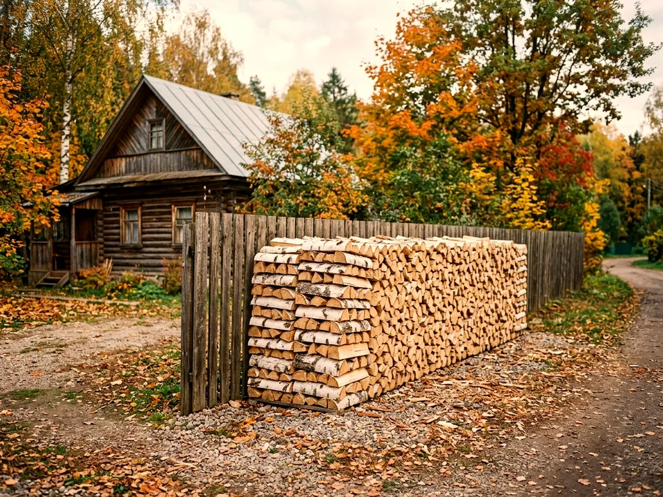 Дуб + укладка в дровник, Хотьково, улица Зелёная, 30